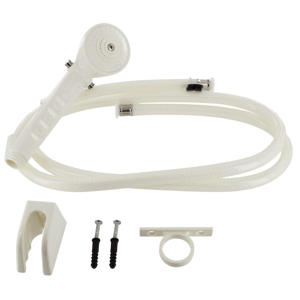Valterra SHOWER HEAD KIT, TRICKLE SHUT-OFF, 60IN HOSE, WHITE PF276024 - main
